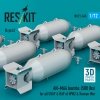 RESKIT RS72-0545 AN-M64 bombs (500 lbs) for all USAF & RAF of WW2 & Korean War (6 pcs) (3D Printed) 1/72